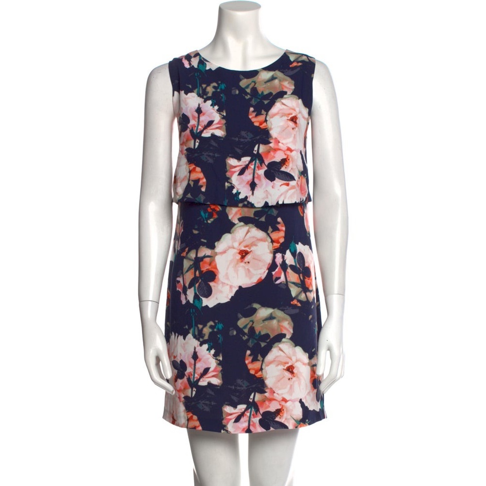 Blue and Pink Floral Cynthia Rowley Dress